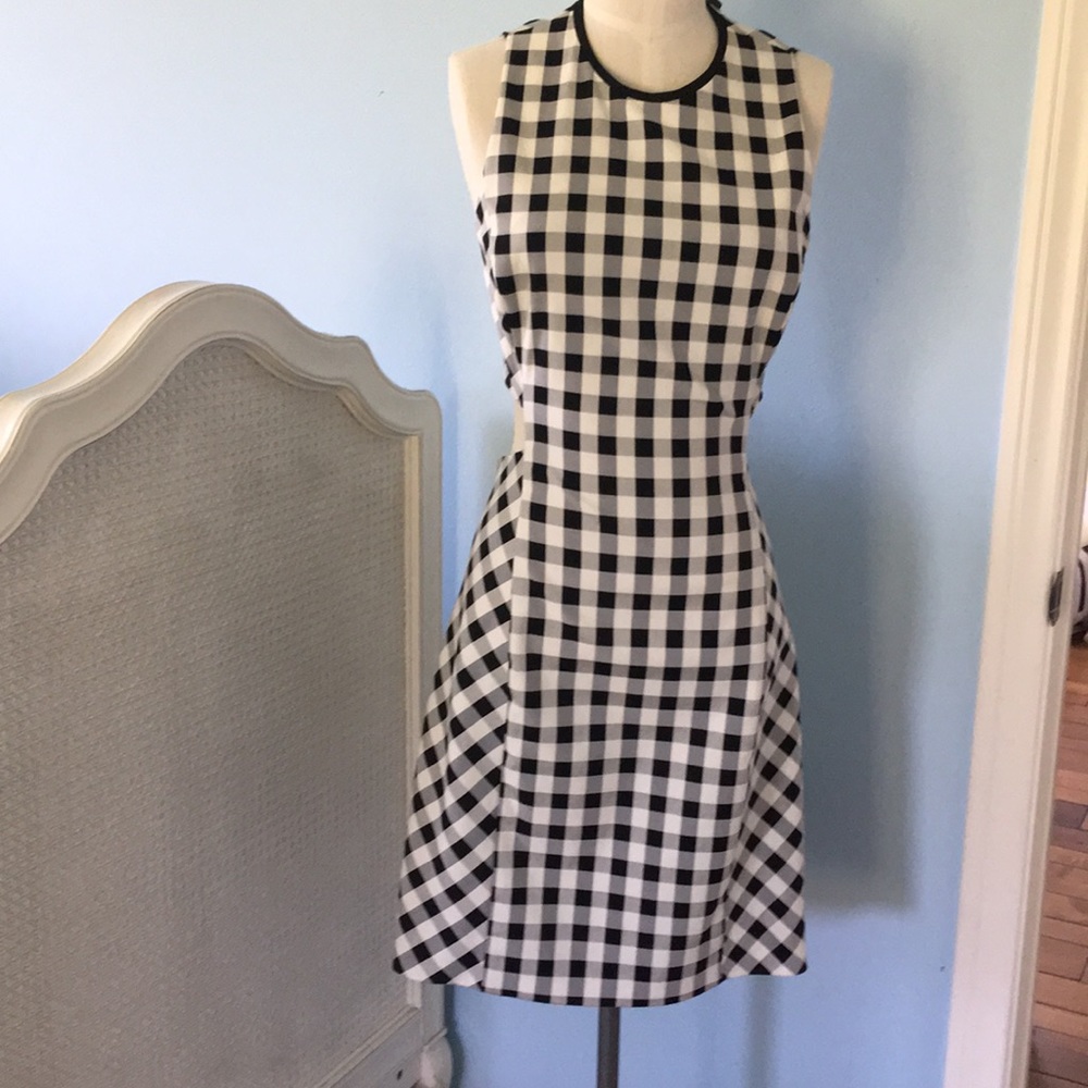 Rag and bone checker midi dress size 8 new